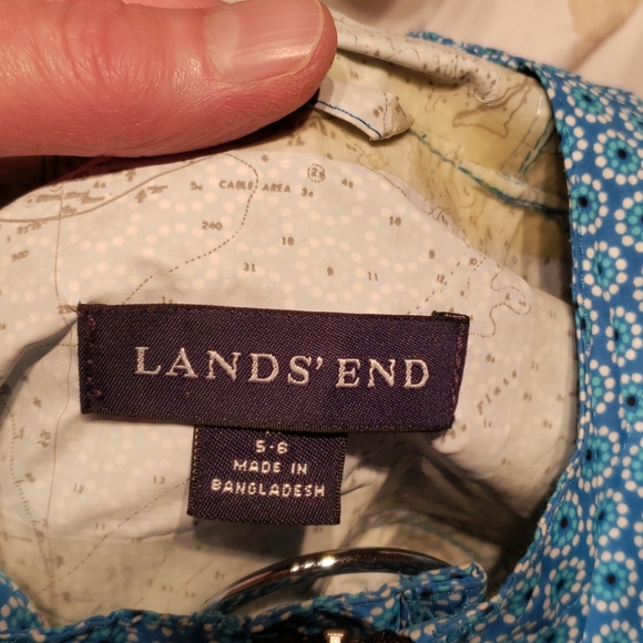 Lands End Girl's Raincoat - Picture 4 of 5